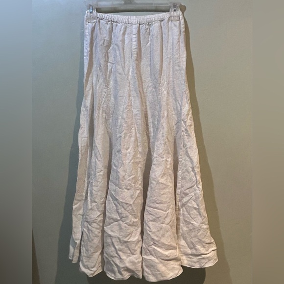 LONDONJEAN Cream A-Line Skirt - Picture 5 of 5